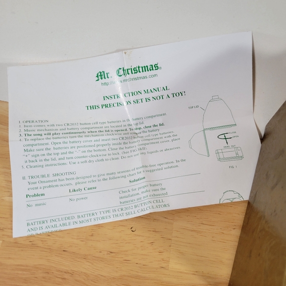 Mr. Christmas Egg Ornament Musical Box working - Picture 5 of 7